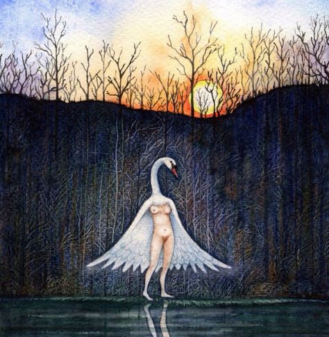 Folktale Art, Women In Mythology, Swan Maiden, Power Imbalance, Traditional Tales, Traditional Stories, Earth Spirit, Tales Series, Weird Dreams