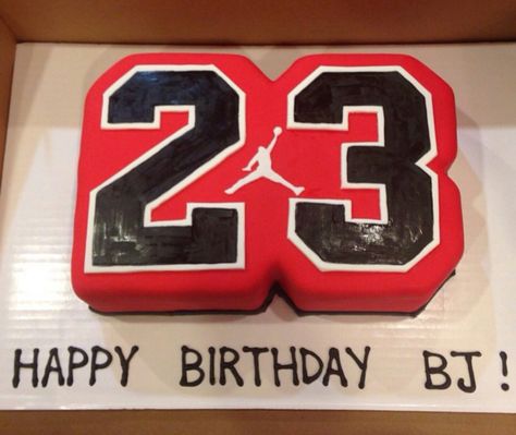 23 Michael Jordan cake Jordan Birthday Photoshoot, Jordan Themed Birthday, Jordan Photoshoot Photo Ideas, Jordan Year Birthday, Jordan Birthday Cake, Michael Jordan Cake, Michael Jordan Birthday, Jordan Birthday, 23 Birthday Cake