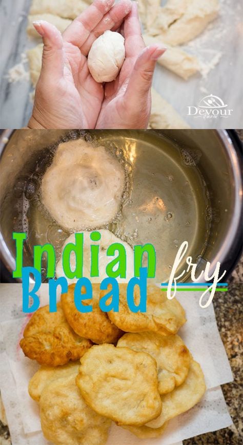 Fry Bread Dessert, Indian Fry Bread Recipe Easy, Navajo Bread, Native American Fry Bread Recipe, Easy Fry Bread Recipe, Navajo Taco, Native American Fry Bread, Easy Breads, Indian Fry Bread