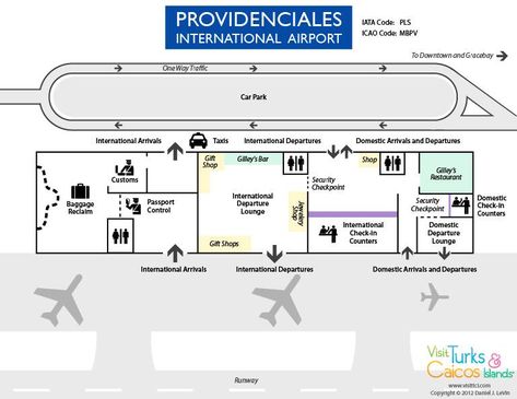 terminal map for the Providenciales International Airport PLS Airport Guide, Airport Map, Airport Terminal, Airport Design, Airports Terminal, Architecture Concept Diagram, Concept Diagram, International Flights, Building Plan