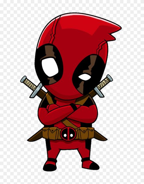 Chibi Deadpool, Deadpool Png, Deadpool Cartoon, Deadpool Stickers, Deadpool Tattoo, Cute Deadpool, Deadpool Drawing, Chibi Marvel, Deadpool Funny