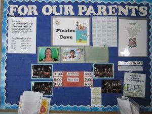 Creating a parent board for your preschool classroom | Teach Preschool Parent Notice Board Childcare, Preschool Notice Board Ideas, Parent Board Ideas, Parent Resource Room, Resource Room Ideas, Parent Board Ideas Daycare, Preschool Organization, Preschool Director, Daycare Organization