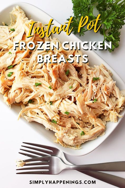 Instant Pot frozen chicken breast is a quick-cooking hack for cooking chicken breast. This recipe shows you how to cook tender chicken breasts and shreddable chicken. It’s the best way for weekly meal prep throughout the week! Instant Pot Frozen Chicken Breast, Pressure Cook Frozen Chicken, Instant Pot Frozen Chicken, Freezing Cooked Chicken, Chicken In The Instant Pot, Cooking Frozen Chicken Breast, Frozen Chicken Recipes, Italian Chicken Pasta, Cooking Frozen Chicken