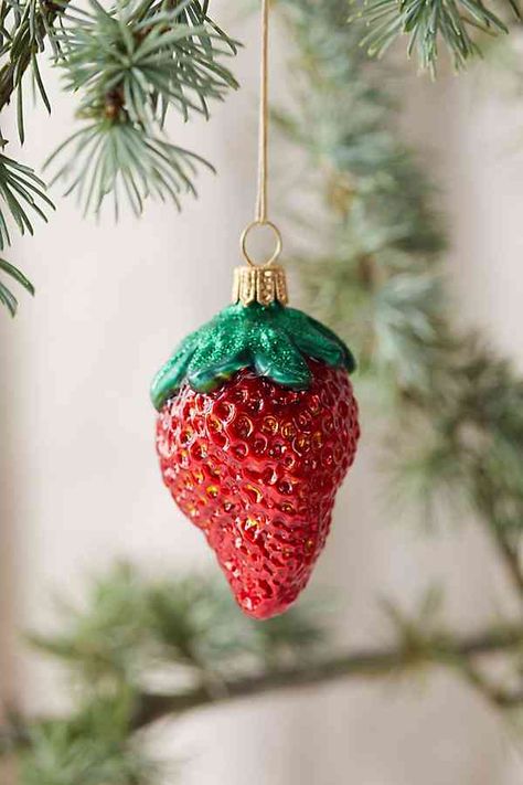 Christmas Fruit, Food Ornaments, Chocolate Dipped Strawberries, Strawberry Dip, Unique Ornament, Animal Ornament, Chocolate Dipped, Holiday Home Decor, Christmas Joy