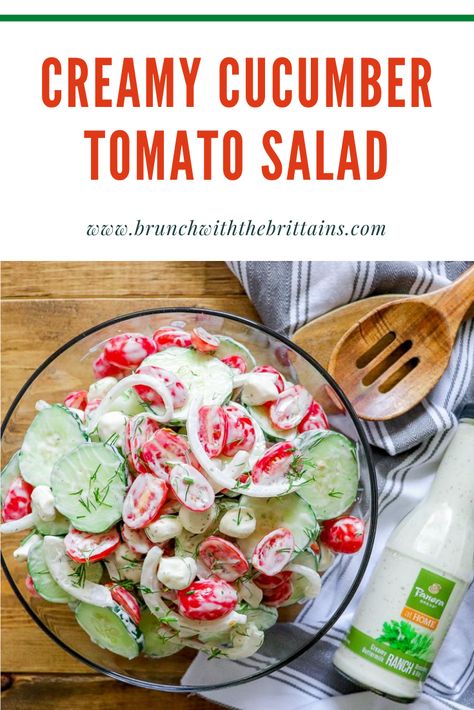 Cucumber Tomato Salad With Ranch Dressing, Creamy Cucumber Tomato Salad Ranch, Cucumber Grape Tomato Salad, Creamy Tomato And Cucumber Salad, Cucumber Salad With Ranch Dressing, Cucumber Grape Salad, Creamy Cucumber Tomato Salad, Tomato Salad Dressing, Veggie Entrees