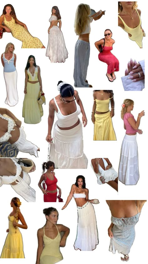 Trip Fits, Skirt Outfits Aesthetic, Dance Style Outfits, Collage Outfits, 2024 Outfits, Simple Summer Outfits, Prom Dresses Yellow, Earthy Outfits, Italy Outfits