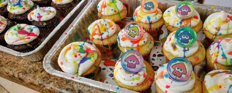 Splatoon cupcakes Splatoon Cupcakes, Splatoon Birthday, Cupcakes Birthday, Splatoon, Birthday Parties, Cupcake, Party Ideas, Birthday Party, Pastel