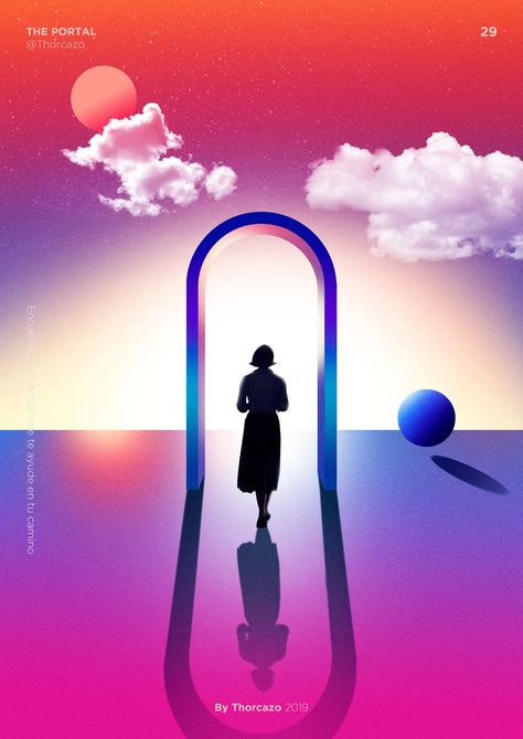 The portal on Behance Personal Identity Design, Interactive Projection, Portal Art, Adobe Dimension, Typography Design Quotes, Portal Design, Direction Illustration, Illustration Photography, The Portal