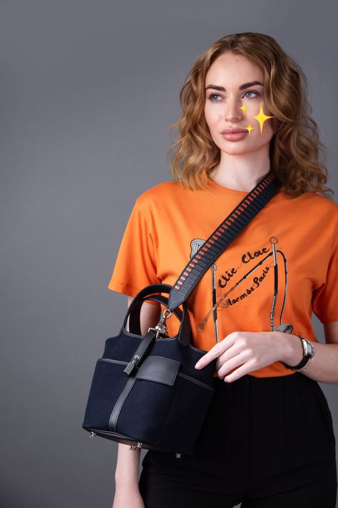 Hermès Picotin 18 Cargo in Blue Indigo PHW with Orange Hermès T-Shirt Hermes Picotin Cargo, Hermes Picotin, Womens Summer Shoes, Canvas Bags, Hermes Bags, Personal Shopper, Canvas Bag, Summer Shoes, Moon