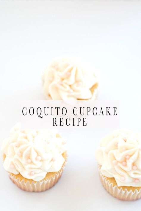 Coquito Cupcakes Recipe, Coconut Rum Cupcakes, Coquito Cake, Coquito Desserts, Coquito Cookies Recipe, Coquito Cupcakes, Coquito Cake Recipe, Rum Cupcakes, Coquito Recipe