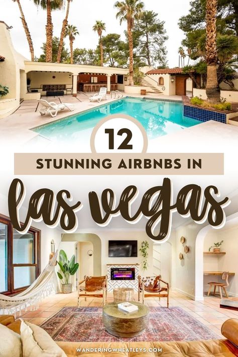 Looking for places to stay in Las Vegas, Nevada? Here are 12 great Airbnbs in Las Vegas + the top things to do in Las Vegas for your Nevada vacation! Book one of these Las Vegas vacation rentals… Places To Stay In Vegas, Best Places To Stay In Las Vegas, Where To Stay In Las Vegas, Vegas 2023, Zen Life, Las Vegas Vacation, Vegas Bachelorette, North Las Vegas, Vegas Vacation