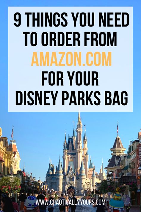 Make sure you have all the essentials in your park bag for your big trip to Disney World!  #disney #disneyworld Disney Park Bag, Quotes Traveling, Disneyland Vacation Planning, Things From Amazon, Disney Trip Surprise, Disney Surprise, Traveling Aesthetic, Disney Honeymoon, Trip To Disney World