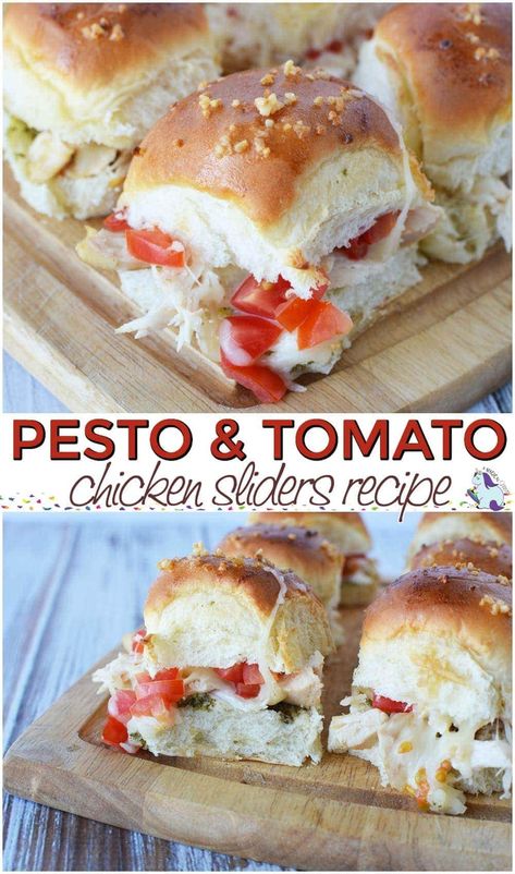 Pesto Chicken Sliders, Appetizers Sliders, Easy Blueberry Bread, Chicken Parmesan Sliders, Sliders Recipes Chicken, Game Day Party, Easy Chicken Parmesan, Chicken Sliders, Food Appetizers