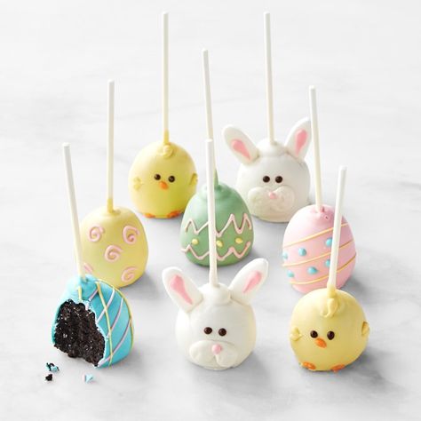 These Williams-Sonoma Easter Bunny Cake Pops Are Too Cute To Pass Up – SheKnows Easter Cake Balls, Easter Cake Pop, Easter Bunny Cake Pops, Easter Desserts Cake, Bunny Cake Pops, Easter Cupcakes Easy, Easy Easter Brunch, Pasteles Halloween, Easter Cake Pops