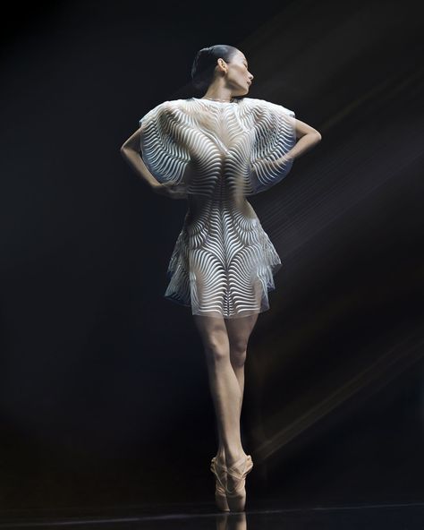 The Symbiotic Relationship Between, Structured Fashion, Dancers Body, Dance Magazine, Iris Van Herpen, 3d Fashion, Ballet Fashion, Fashion Project, Inspiration Mode