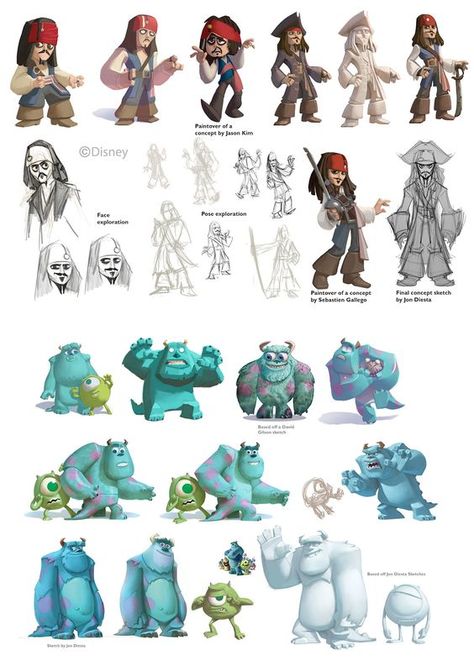 Disney infinity character development.  These talented fellas!: Disney Infinity Characters, Disney Infinity Figures, Infinity Art, Disney Concept Art, Monster University, Disney Infinity, Character Design Animation, Character Design References, Character Development