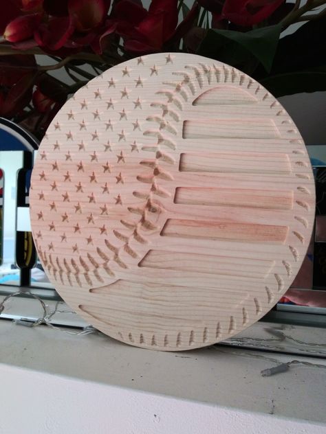 Cnc Projects Ideas, Cnc Projects To Sell, Cnc Wood Projects, Router Ideas, Wood Flags, Cnc Machine Projects, Baseball Flag, Cnc Router Projects, Flag Template