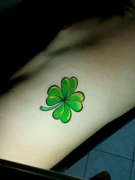 Lucky Flower Tattoo, Clover Leaf Tattoo, Lucky Clover Tattoo, Irish Pride Tattoo, Nancy Tattoo, Irish Shamrock Tattoo, Lucky Tattoos, 4 Leaf Clover Tattoo, Shamrock Tattoo