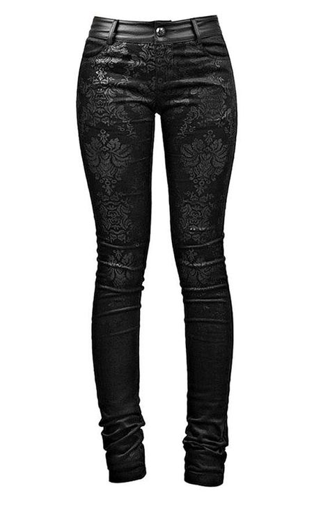 Why are these currently not on my body??? Punk Women, Gothic Clothes, Goth Dress, Gothic Outfits, Grunge Style, Dark Fashion, Stretch Pants, Mode Inspiration, Goth Fashion