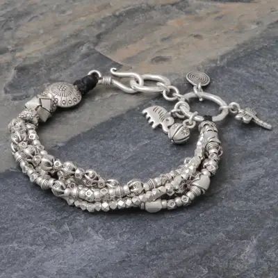 UNICEF Market | Karen Hill Tribe 950 Silver Beaded Bracelet - Karen Celebration Homemade Bracelets, Earrings Patterns, Silver Beaded Bracelet, Crochet Earrings Pattern, Chain Maille Jewelry, Silver Bead Bracelet, Homemade Jewelry, Earring Patterns, Designs Ideas