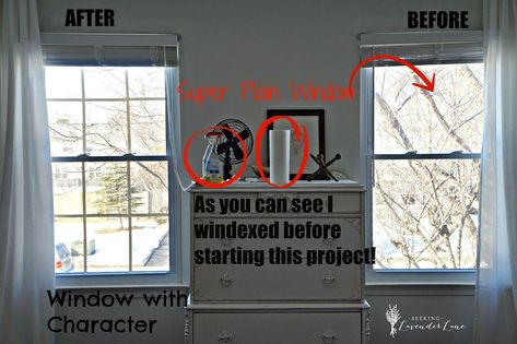 DIY Window Panes | Seeking Lavendar Lane Fake Window Panes, Faux Window Panes, Diy Windows, Greenhouse Window, Window Sill Decor, Tape Window, House Renovation Projects, Fake Window, Mindoro