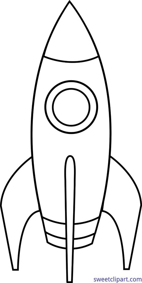 Sweet Clip Art - Cute Free Clip Art and Coloring Pages Printable Rocket Ship, Rocket Coloring, Printable Rocket, Rocket Template, Space Coloring Pages, الفن الرقمي, Retro Rocket, Space Ships, Rocket Ship