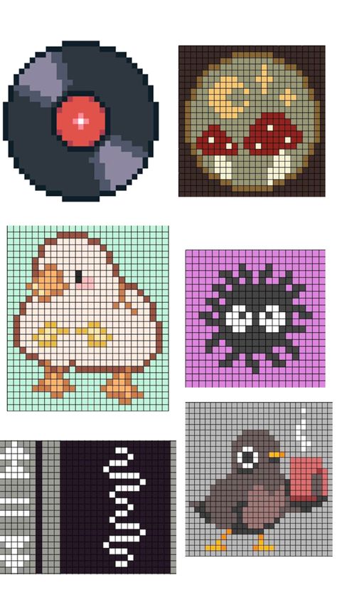 Pixel Characters, Eye Drawing Tutorials, Pixel Art Templates, Perler Bead Templates, Pinterest Diy Crafts, Pix Art, Pixel Art Pattern, Perler Beads Designs, Diy Crochet Projects