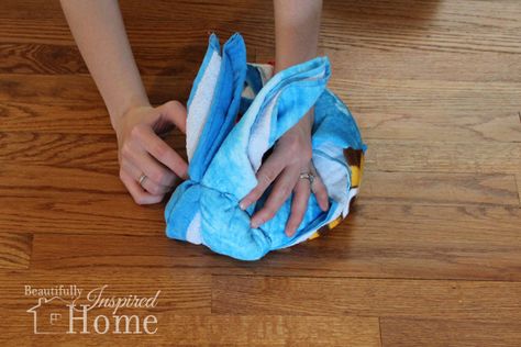 How To Fold A Towel Into A Bunny, Bunny Towel Folding, How To Make A Bunny Out Of A Towel, Prayer Friends, Beach Towel Easter Basket How To Make, Towel Bunny Easter Basket, Easter Bunny Towel Basket, Beach Towel Bunny How To Make, Beach Towel Bunny Basket