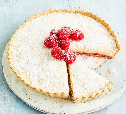 Save time by using ready-made pastry and custard powder for this easy Manchester tart – it still has all the lovely flavours of this classic northern dessert Custard Powder Desserts, Manchester Tart, Dessert Tarts, Apple Crisp Cheesecake, Reception Classroom, Comfy Food, Coconut Jam, Sweet Pies, Scottish Recipes