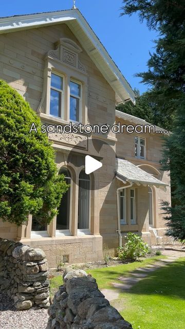 Sandstone House, Scottish Homes, Thick Layers, Period Property, Stone Masonry, Stone Houses, Stone House, Stone Work, Stone Art