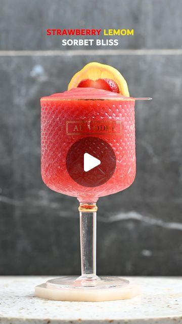 Everyday Cocktail on Instagram: "What a summer cocktail! 🍓🍋 Strawberry and lemon is always an amazing combo. And this new AU Vodka flavor is absolutely amazing 😍✨ Combined with lemon sorbet, it’s something truly special 🤩🍹  Recipe:  	•	1/2 cup frozen strawberries 🍓 	•	2 scoops lemon sorbet 🍋🍨 	•	2 oz AU Vodka Strawberry Burst 🍓🍸  Paid Ad    #drinkstagram #CocktailTime #craftcocktails #VodkaLovers #StrawberryLemon #alcohol #bar #bartender #bartenderlife #cocktailrecipe #cheers #cocktail" Au Vodka, Cocktail Strawberry, Alcohol Bar, Strawberry Vodka, Lemon Sorbet, Strawberry Lemon, Flavored Vodka, Summer Cocktail, Frozen Strawberries