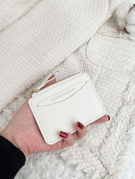 Minimalist Card Wallet, White Wallet, Minimalist Cards, Classic Card, Coin Purse Wallet, Pu Leather Wallet, Kate Spade Wallet, Slim Wallet, Card Holder Wallet