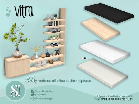 SIMcredible!'s Vitra Shelf Sims 4 Shelf Cc, Manga Shelf, Etagere Cube, Sims 4 Kitchen, Alpha Cc, Sims 4 Traits, Mod Furniture, Sims Packs, Sims Free Play