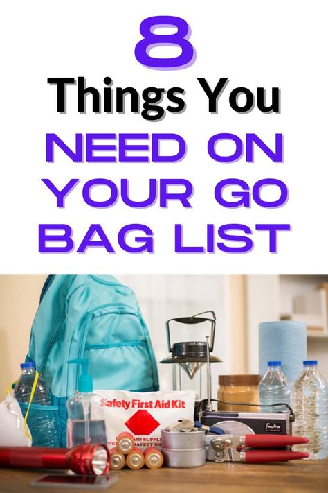 If you had to evacuate quickly, what would you grab? Create your Go bag (Emergency or getaway bag)list so you can have a Go bag, and be prepared for an emergency. What To Pack For Emergency Evacuation, What To Pack In An Emergency Go Bag, Get Home Bag List, Go Bag Emergency, Emergency Bag Essentials, Go Bag List, Survival Basics, Emergency Pack, Evacuation Bag