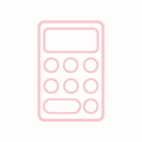 Calculator Pink Calculator Icon, Calculator Logo, Apps Wallpaper, Calculator App Icon, Iphone Inspiration, Calculator Icon, Coquette Wallpaper, Pink And White Background, Shortcut Icon