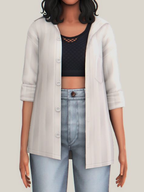 AdelarSims : SIMTIMATES ACCESSORY SHIRT Edgy Tops, Cc Top, Sims 4 Mm Cc, Free Sims, Sims 4 Dresses, Sims 4 Mm, Sims Four, Sims4 Clothes, Sims Hair