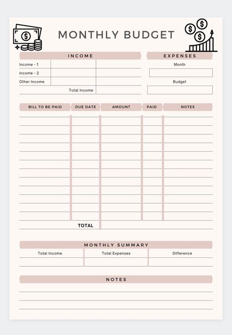 Monthly Budget planner,Printable Budget Planner,Financial Sheet,Budget by Paycheck,Biweekly Budget,Monthly Budget,Financial Planning personalbudgetplanner #faithplanner #freeprintableweeklymenuplanner #budgetplannerworksheet🍭. Biweekly Budget, Budget By Paycheck, Budget Monthly, Printable Budget Planner, Budget Planner Free, Family Journal, Budget Sheet, Money Planner, Printable Budget