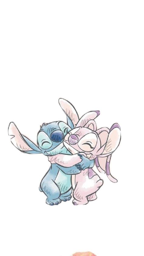 Stitch And Angel Drawing, Angel Drawing, Stitch And Angel, Matching Wallpaper, Lilo And Stitch, Mythical Creatures, Drawing Inspiration, Cute Drawings, Arts And Crafts