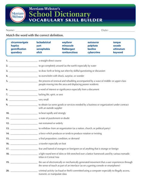 Merriam-Webster’s School Dictionary Vocabulary Skill Builder Science Vocabulary Activities, Dictionary Activities, Dictionary Skills, Close Reading Strategies, Vocabulary Builder, Vocabulary Instruction, Common Core Ela, Science Vocabulary, Teaching Vocabulary