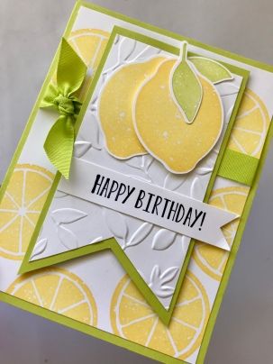 Lemon Zest Stampin Up Cards, Lemon Greeting Card, Stampin Up Lemon Zest, Sweet Citrus Stampin Up, Stampin Up Hello Kiwi, Sweet Citrus Stampin Up Cards, Lemon Stamp, Lemon Punch, Fruit Cards