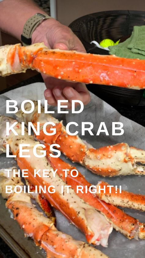 Best King Crab Legs Recipe, How To Make King Crab Legs At Home, King Crab Leg Recipes, Cooking King Crab Legs Best Way To, King Crab Boil Recipe, How Long Do You Boil Crab Legs For, Boiled Crab Legs Old Bay Seasoning, Boiling Crab Legs Recipes, Cooking Crab Legs Boil