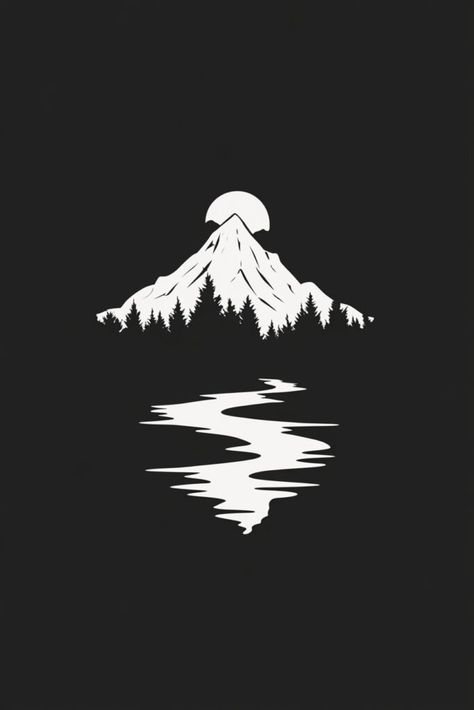 25 Fresh Mountain Tattoo Stencils for Outdoor Lovers – Refined Aesthetique Mount Shasta Tattoo, Rocky Mountains Tattoo, Mountain Stencil, Tattoo Stencil Designs, Mountains Graphic, Mountains Tattoo, Mountain Scape, Mountain Drawing, Mount Shasta