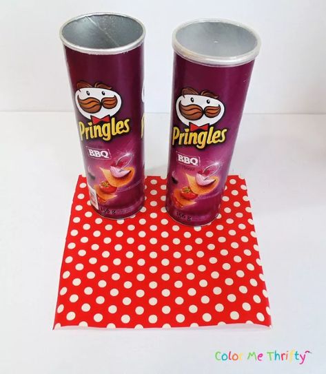 Pringles Can Makeover for Kitchen Storage | Hometalk Upcycling Ideas Diy, Make A Fire Pit, Bbq Chips, Reuse Crafts, Pretty L, Diy Scrapbook Paper, Bathroom Spray, Stair Makeover, Fit Tea