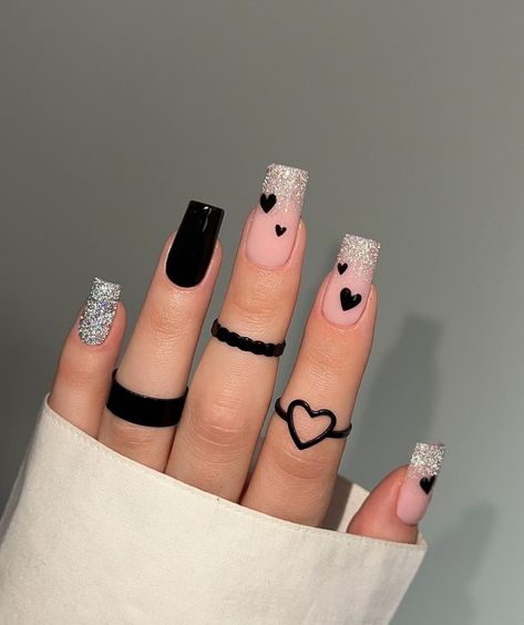 Fake Nails Designs, Wow Nails, Romantic Nails, Girly Acrylic Nails, Acrylic Nails Coffin Pink, Acrylic Nails Coffin Short, Pink Acrylic Nails, Heart Nails, Fancy Nails