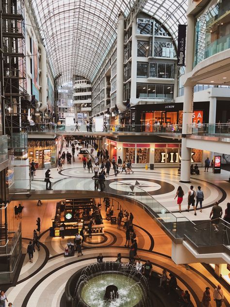 5-floor, 19km long, underground mall in Toronto!! Check out more photos like this from trip to Toronto at livatsea.com !  #travel #traveltips #travelphotography #traveldestinations #explore #adventure Yorkdale Mall Toronto, Toronto Mall, Toronto Trip, Go Transit, Environment References, Canada Trip, Toronto City, Toronto Travel, Underground Cities