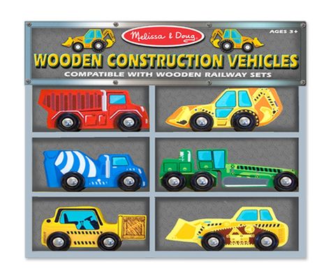 Amazon.com: Melissa & Doug Deluxe Wooden Construction Vehicles Set: Toys & Games Block Play, Pink Truck, Wooden Construction, Melissa And Doug, Wooden Train, Melissa & Doug, Thomas The Train, Play Vehicles, Construction Vehicles