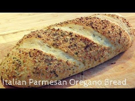 This bread recipe is similar to the Parmesan Oregano Bread at Subway, a sandwich chain from the U.S.. It is so delicious and great for sandw... Oregano Bread, Bread Videos, Subway Bread, Oregano Recipes, Homemade Bread Dough, Parmesan Bread, Bread Buns, Food Italian, Bread Maker Recipes