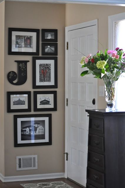 Entryway :: Hometalk Foyer Design, Wall Gallery, Wall Ideas, Small Wall, New Wall, My New Room, My Dream Home, Interior Designer, Home Deco