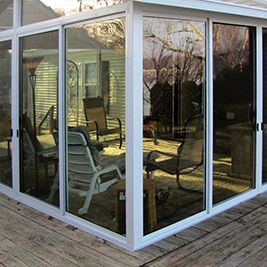 Porch To Sunroom Conversion Diy, Glass Rooms Sunrooms, Plexiglass Sunroom, Convert Patio To Sunroom, Patio Enclosures Ideas, Diy 4 Season Room Addition, Enclosed Sunroom Ideas On A Budget, Patio To Sunroom Conversion, Deck To Sunroom Conversion