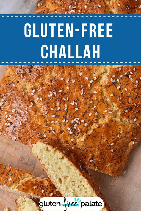 Make this traditional Jewish challah bread with this gluten-free challah recipe. It has a soft and fluffy texture, is braided beautifully, and has a great taste. Gluten Free Challah, Challah Recipe, Make French Toast, Challah Bread, Delicious Gluten Free Recipes, Fluffy Texture, Rosh Hashanah, Challah, Poppy Seeds